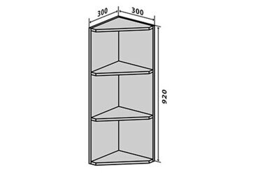 В55 Полки угловые 92 Родос Люкс Вип-Мастер