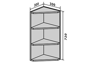 В15 Полки угловые 72 Родос Люкс Вип-Мастер