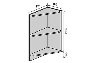Н17 Полки угловые Родос Люкс Вип-Мастер