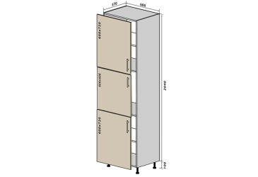 Н18 Пенал 214 + ф600х600 Родос Люкс VIP-master