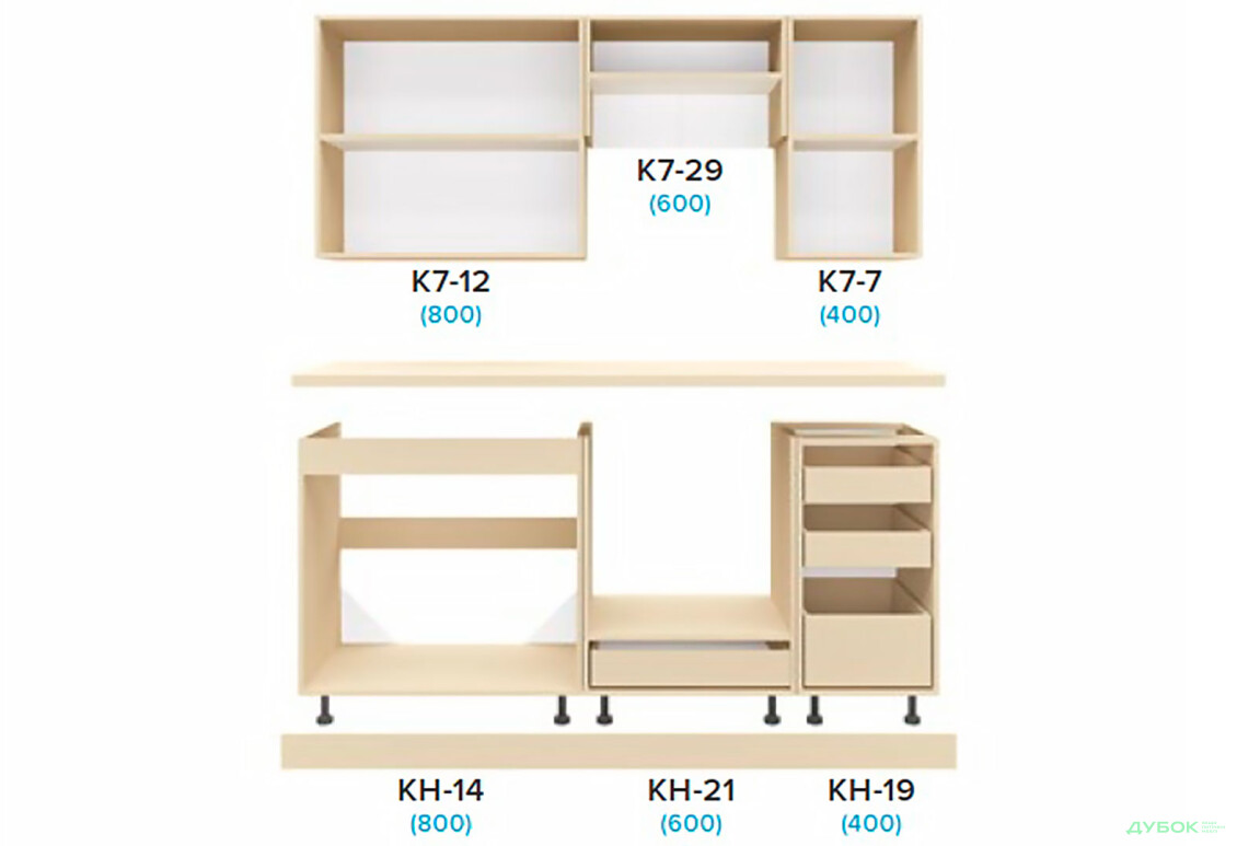 Кухня Феста 1.8 м (А) Київський стандарт - Зображення 2 Зображення 2 - Кухня Феста 1.8 м (А) Київський стандарт