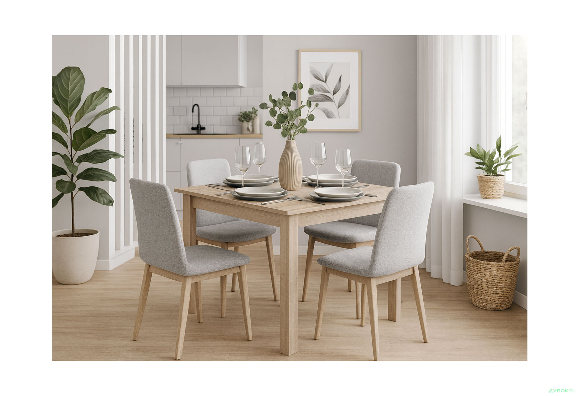 Стол обеденный Киевский стандарт 80x80 см - Изображение 2 Изображение 2 - Стол обеденный Киевский стандарт 80x80 см