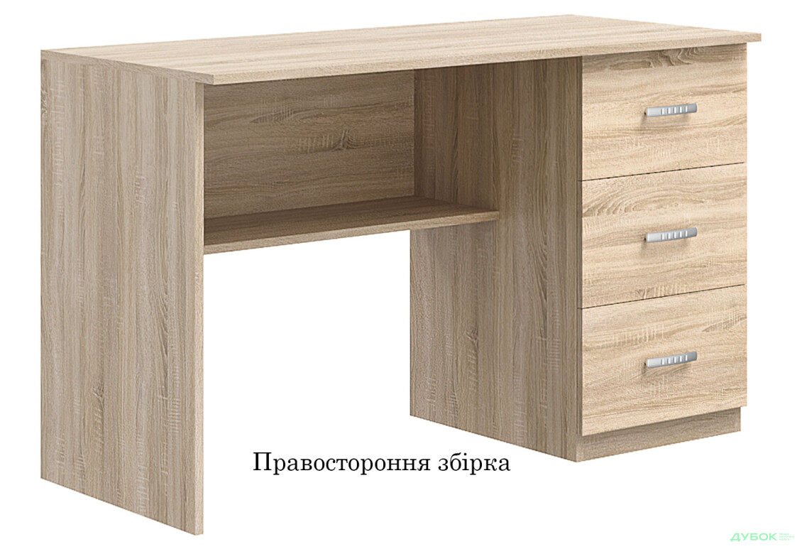 Зображення 2 - Стіл письмовий Київський стандарт Е4 СМ 120x60 см з шухлядами