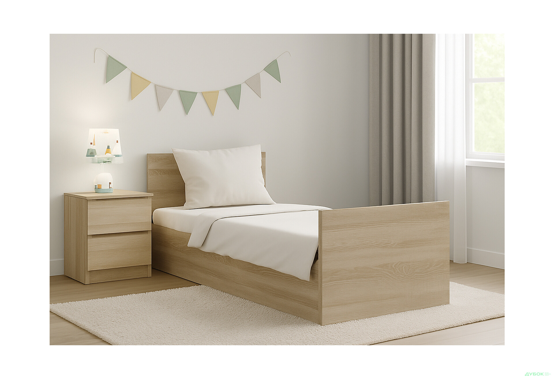 Ліжко Київський стандарт Е 1.0 90х200 см - Зображення 2 Зображення 2 - Ліжко Київський стандарт Е 1.0 90х200 см