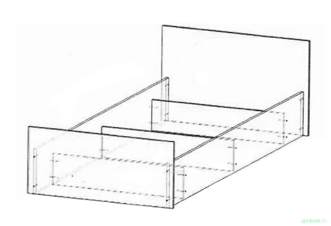 Ліжко Київський стандарт Е 1.0 90х200 см - Зображення 4 Зображення 4 - Ліжко Київський стандарт Е 1.0 90х200 см