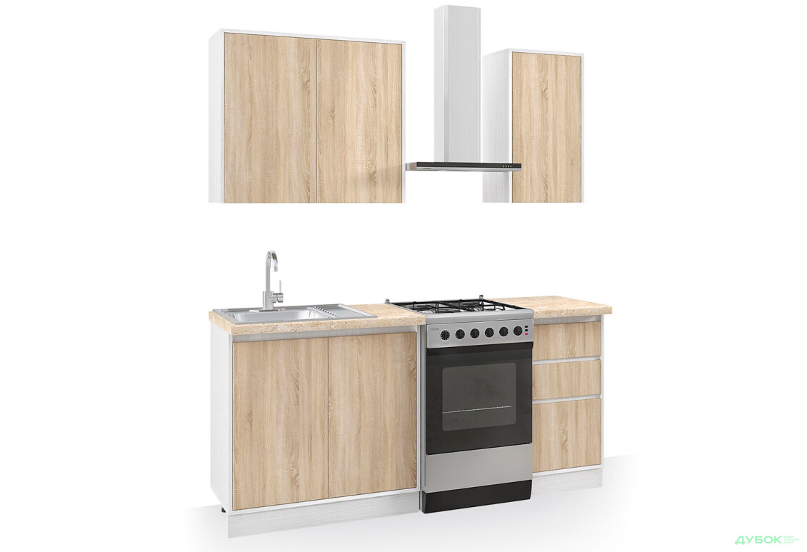 Кухня Матіна 1,2м (В) Київський стандарт - Зображення 1 Зображення 1 - Кухня Матіна 1,2м (В) Київський стандарт