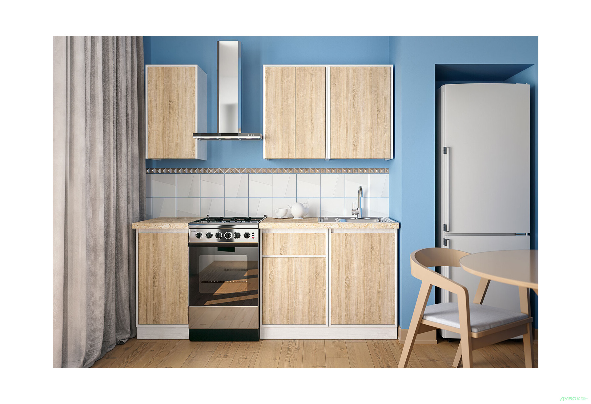 Кухня Матіна 1,4м (А) Київський стандарт - Зображення 1 Зображення 1 - Кухня Матіна 1,4м (А) Київський стандарт