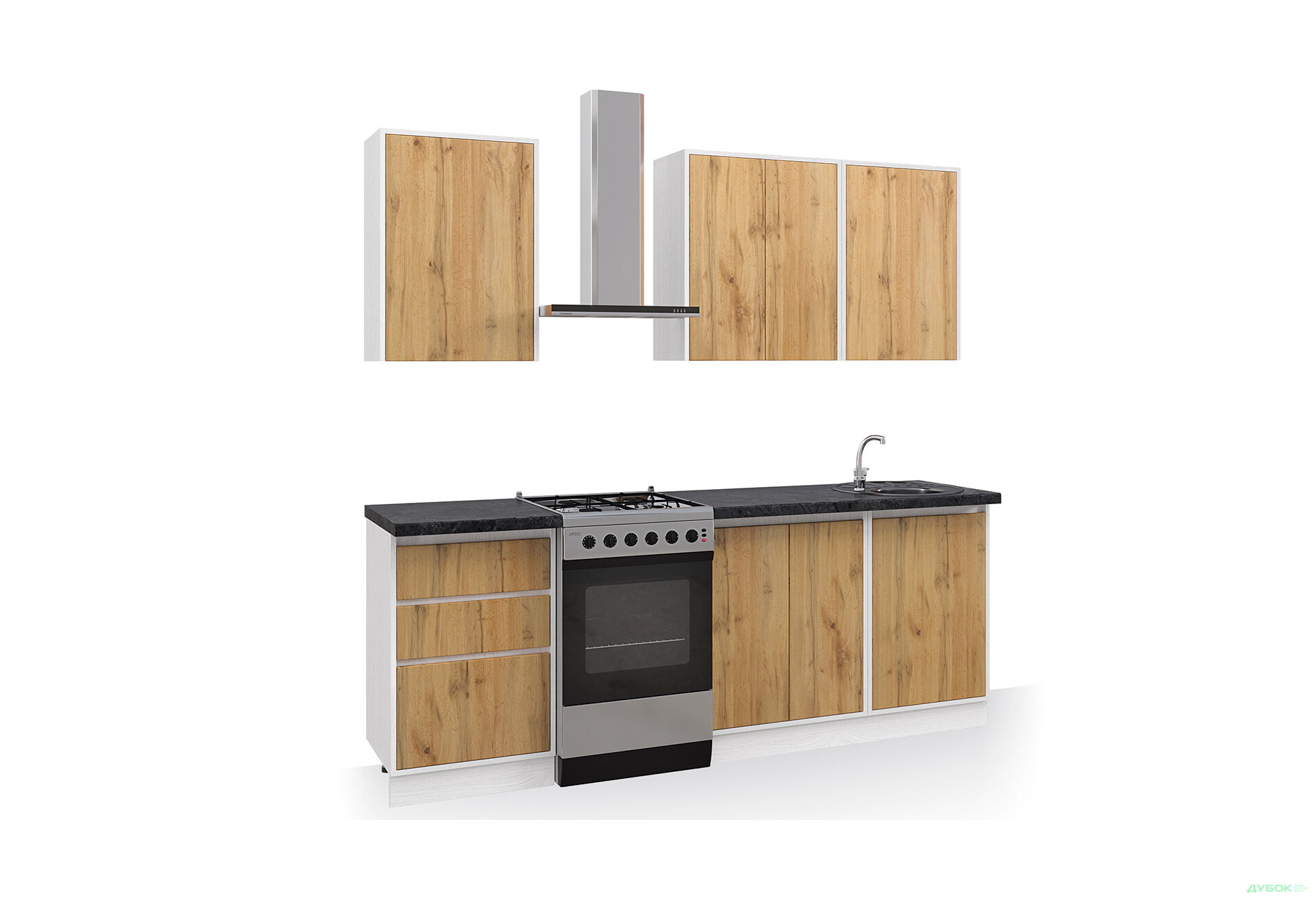 Кухня Матіна 1,6м (А) Київський стандарт - Зображення 2 Зображення 2 - Кухня Матіна 1,6м (А) Київський стандарт