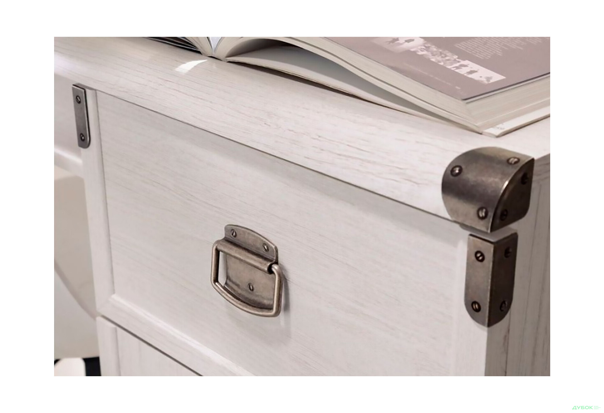 Стіл письмовий ВМК Індіана (Монтана) 120x65 см з тумбою, шухлядою і полицею - Зображення 4 Зображення 4 - Стіл письмовий ВМК Індіана (Монтана) 120x65 см з тумбою, шухлядою і полицею