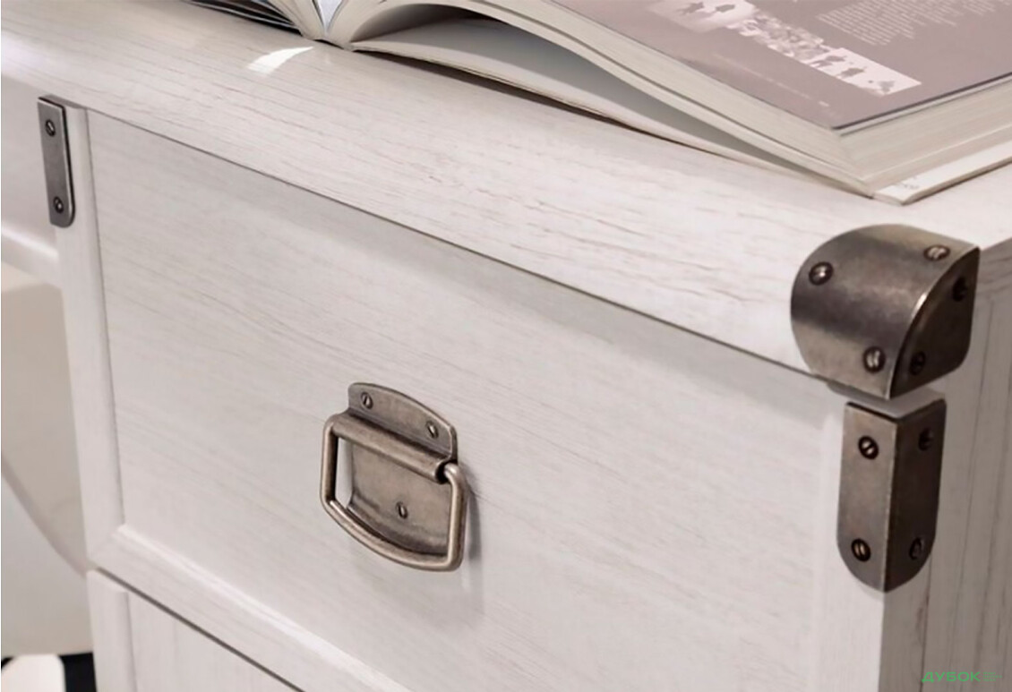 Стіл письмовий ВМК Індіана (Монтана) 120x65 см з тумбою, шухлядою і полицею - Зображення 4 Зображення 4 - Стіл письмовий ВМК Індіана (Монтана) 120x65 см з тумбою, шухлядою і полицею