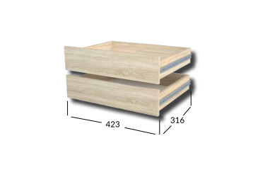 Комплект ящиків Практик L430 гл.450 / 2шт Garant