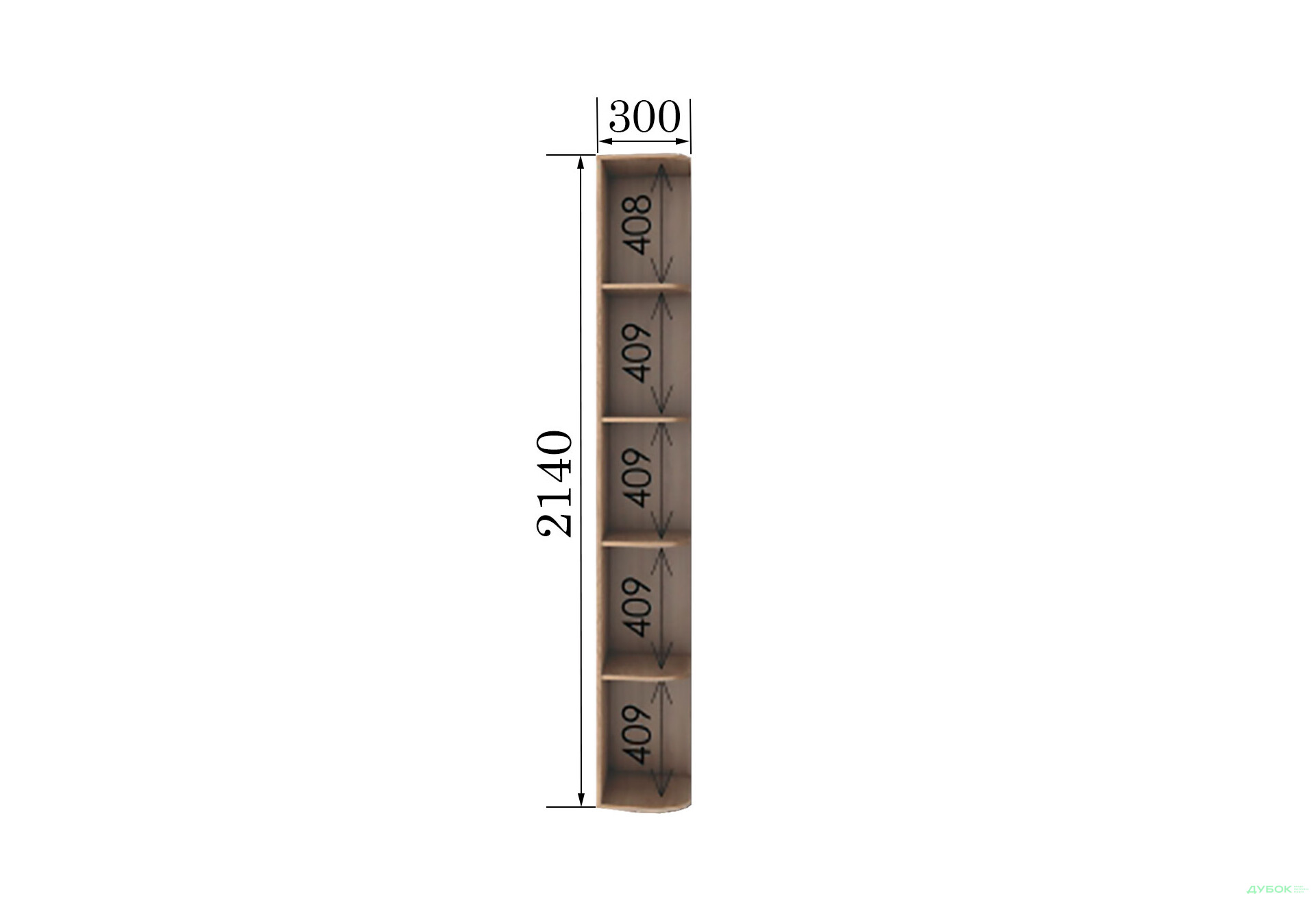 Зображення 1 - Консоль пряма 2140х450 Garant