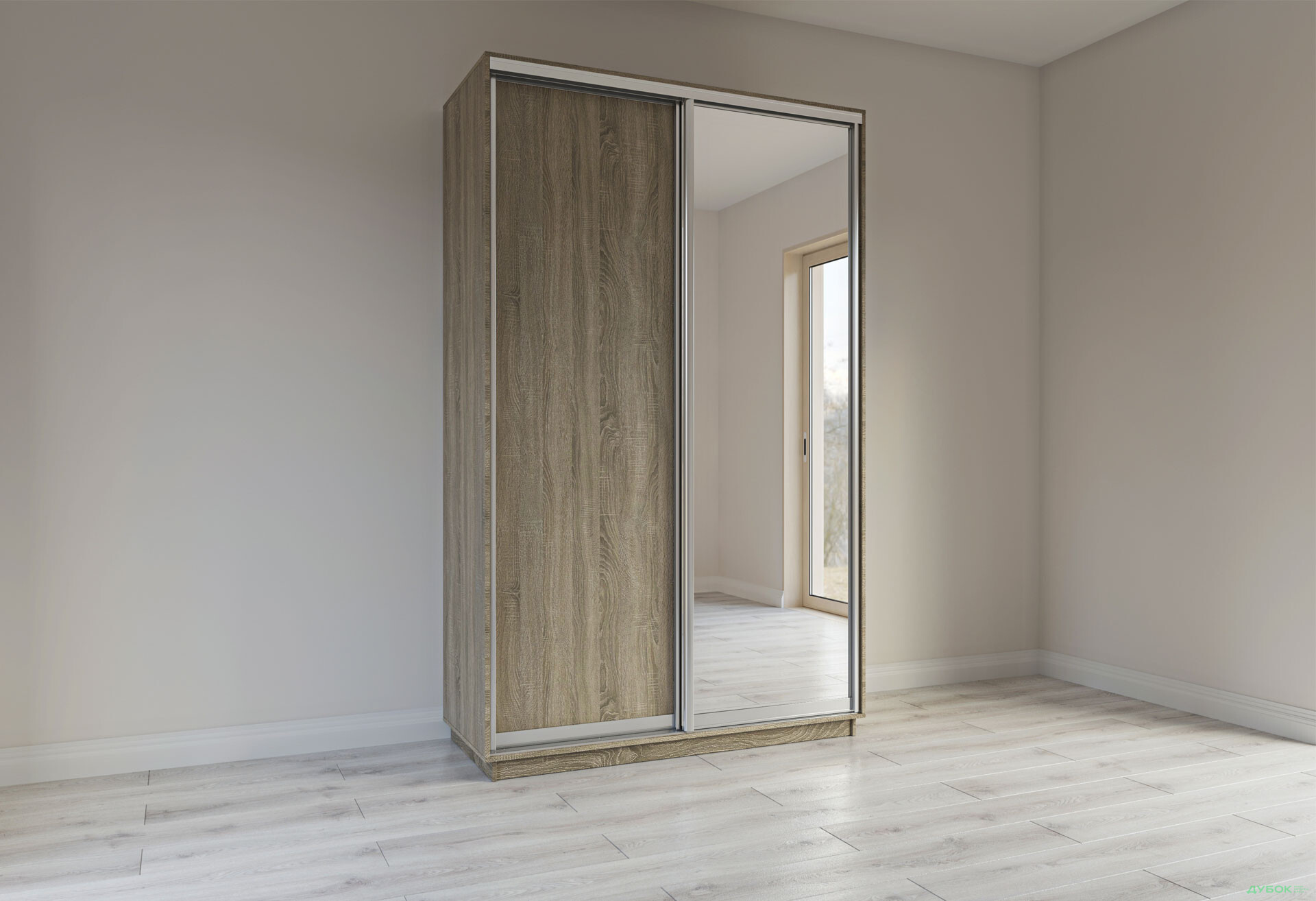 Изображение 26 - Шкаф-купе Garant 2-дверный 130x240x60 см