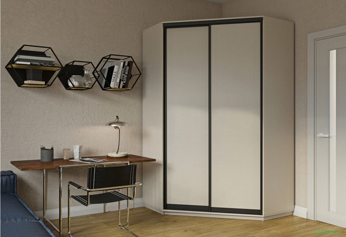 Зображення 9 - Шафа-купе кутова Garant 2-дверна 150x240x150 см
