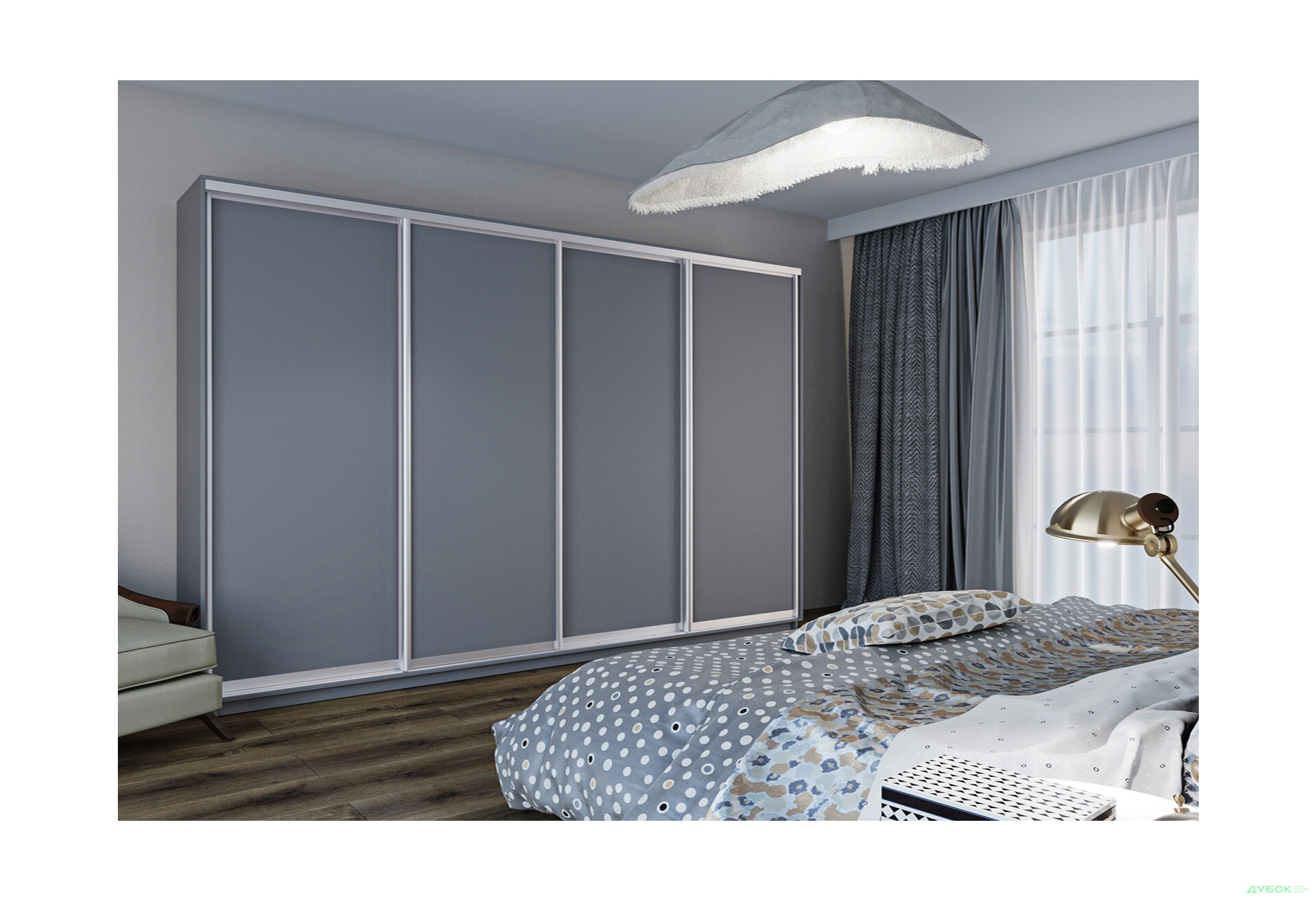 Шафа-купе Garant 4-дверна 360x220x45 см - Зображення 5 Зображення 5 - Шафа-купе Garant 4-дверна 360x220x45 см