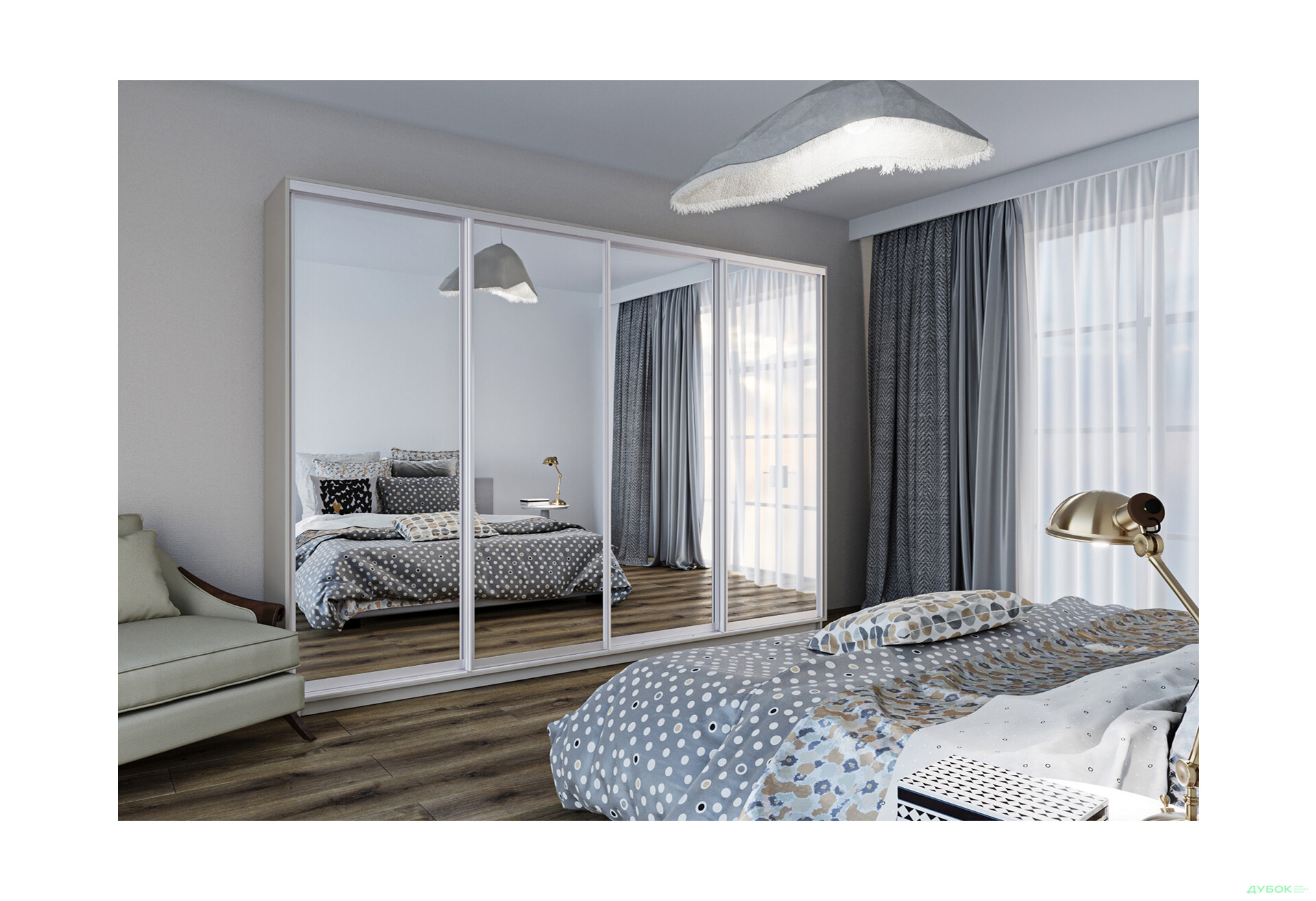 Шафа-купе 4Д 3500 Garant - Зображення 8 Зображення 8 - Шафа-купе 4Д 3500 Garant