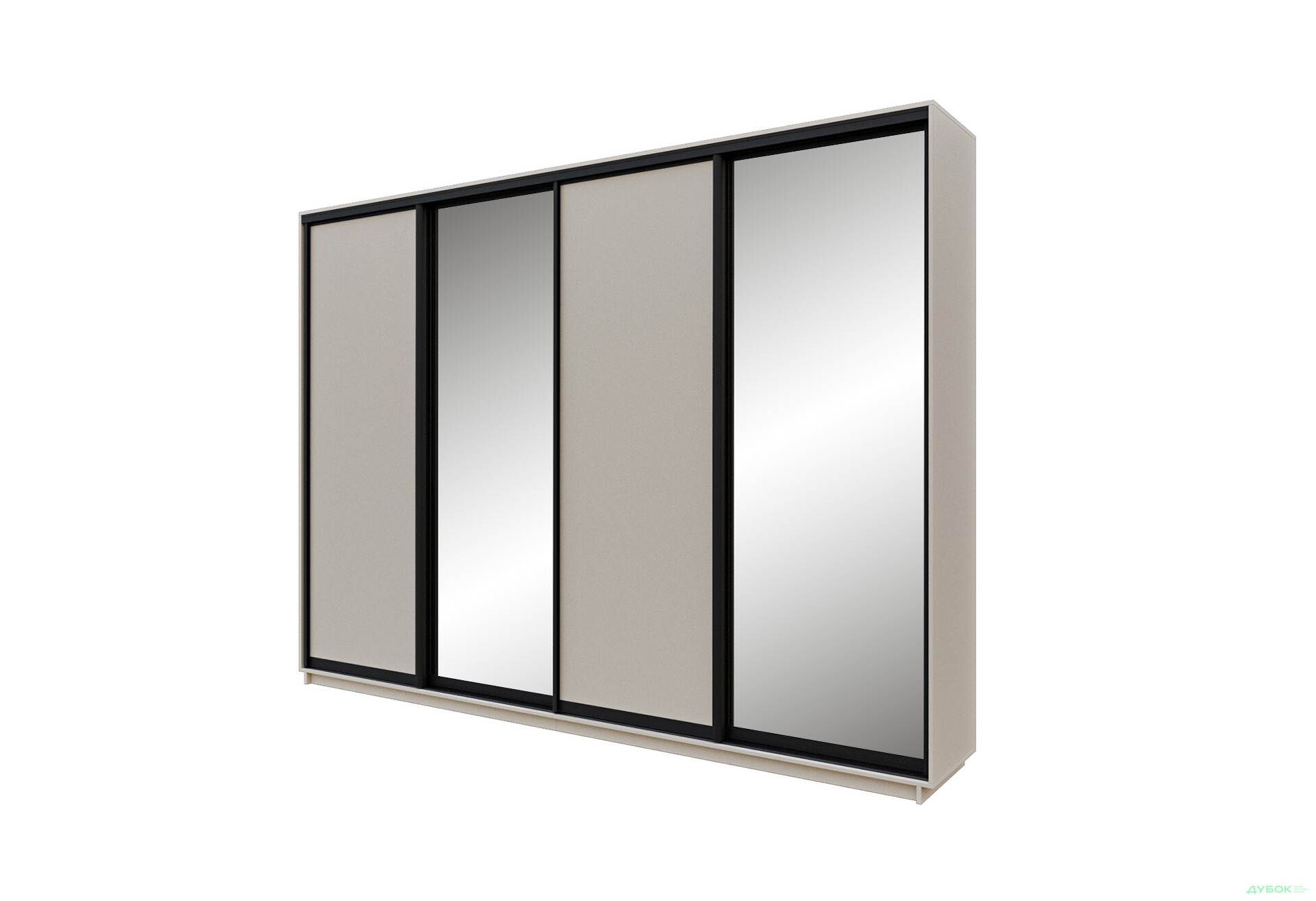 Зображення 7 - Шафа-купе Garant 4-дверна 350x240x45 см