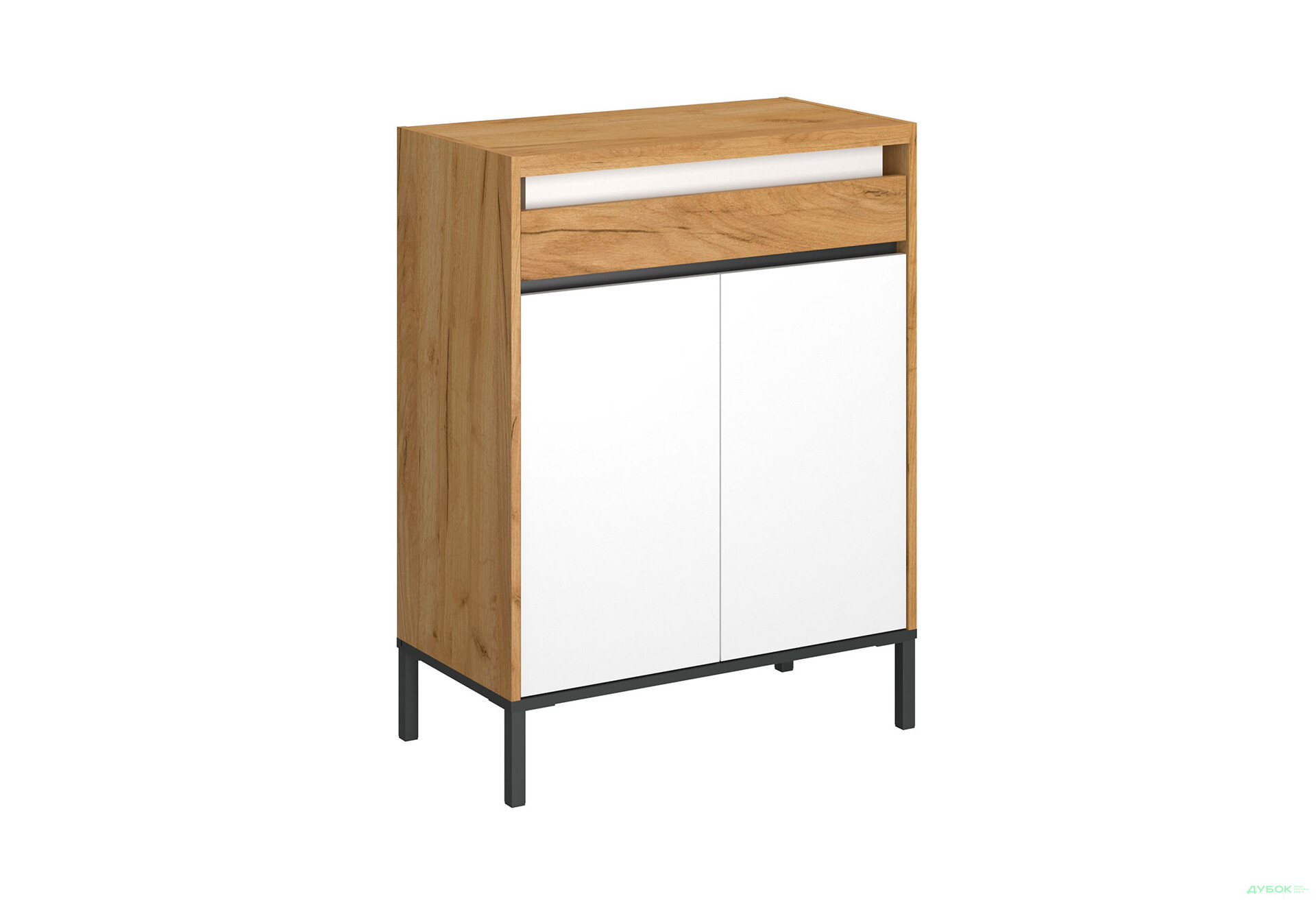 Изображение 3 - Комод VMV holding Палмор 2-дверный с ящиком 77 см Дуб крафт золотой/Белый