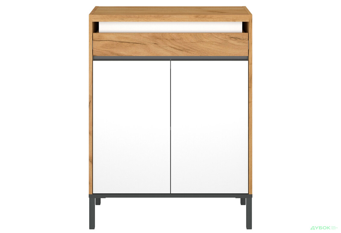 Изображение 2 - Комод VMV holding Палмор 2-дверный с ящиком 77 см Дуб крафт золотой/Белый