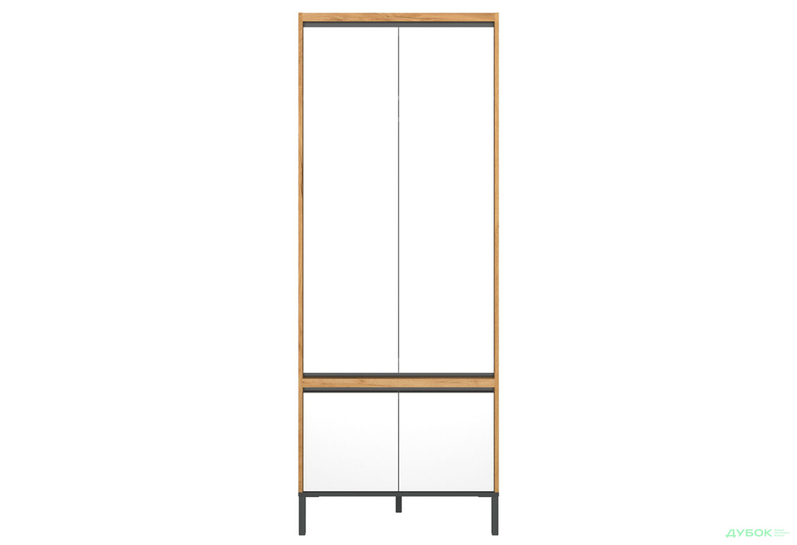 Зображення 2 - Шафа VMV holding Палмор 4-дверна 77 см Дуб крафт золотий /Білий