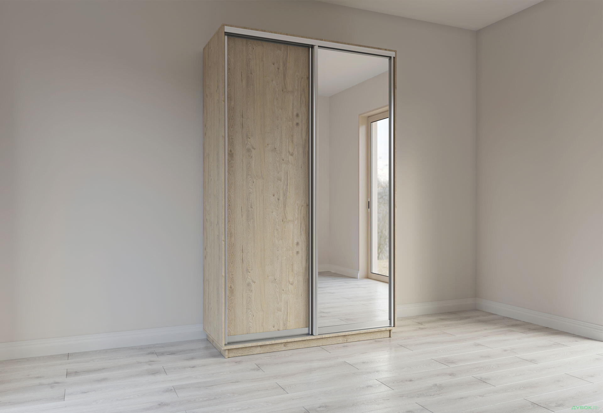 Шафа-купе Garant 2-дверна 140x220x45 см - Зображення 24 Зображення 24 - Шафа-купе Garant 2-дверна 140x220x45 см