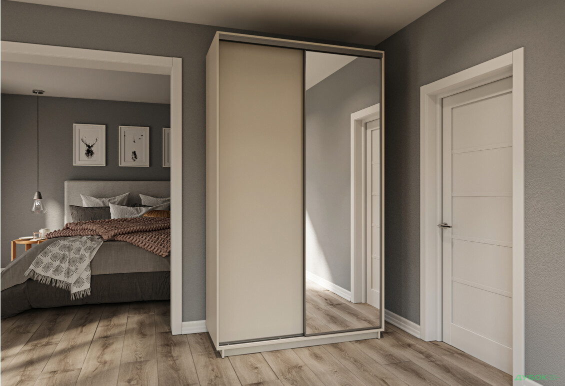 Шафа-купе Garant 2-дверна 140x220x60 см - Зображення 2 Зображення 2 - Шафа-купе Garant 2-дверна 140x220x60 см