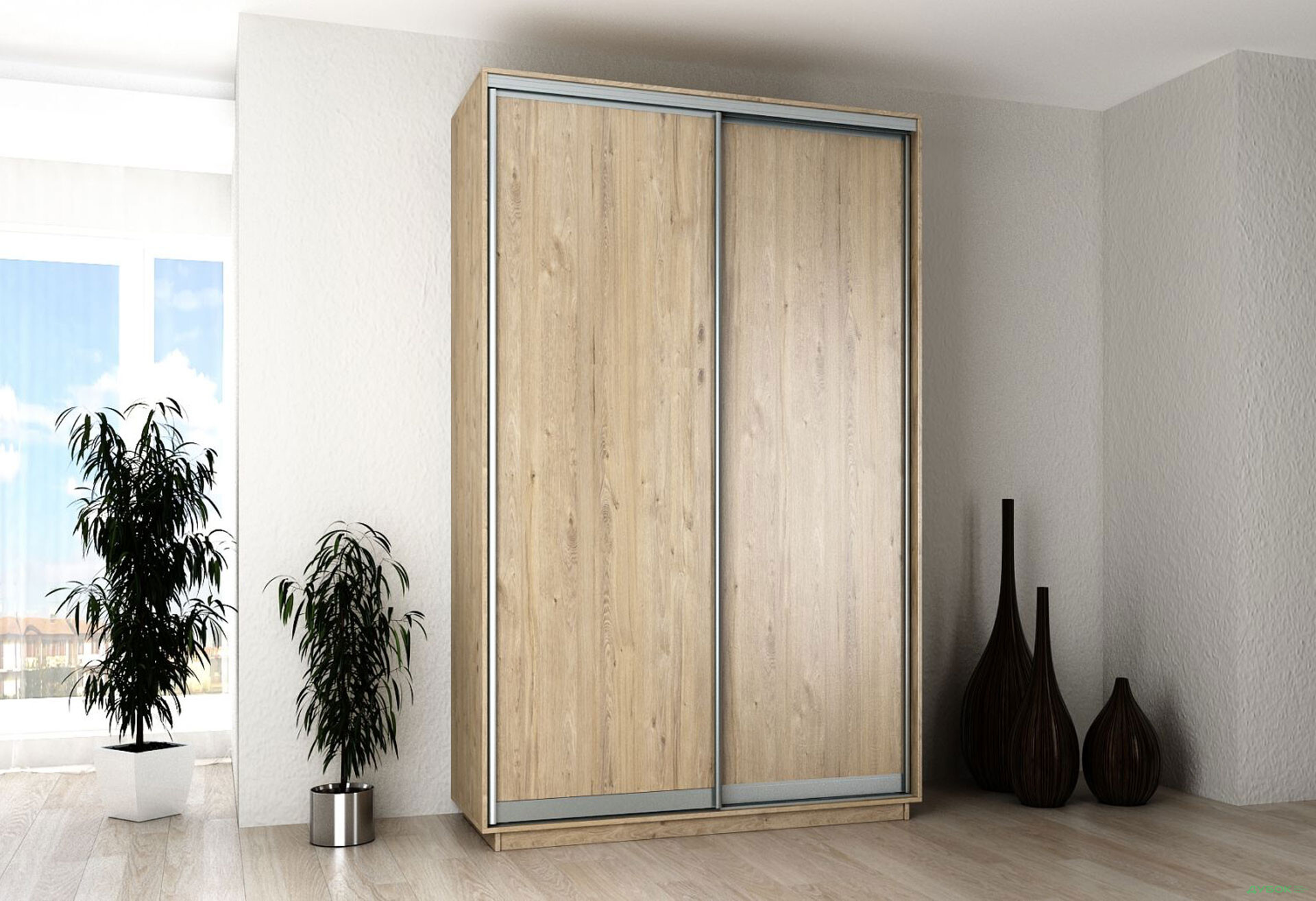 Шафа-купе Garant 2-дверна 150x220x60 см - Зображення 18 Зображення 18 - Шафа-купе Garant 2-дверна 150x220x60 см