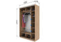 Шафа-купе Garant 2-дверна 150x240x60 см - Зображення 9 Зображення 9 - Шафа-купе Garant 2-дверна 150x240x60 см