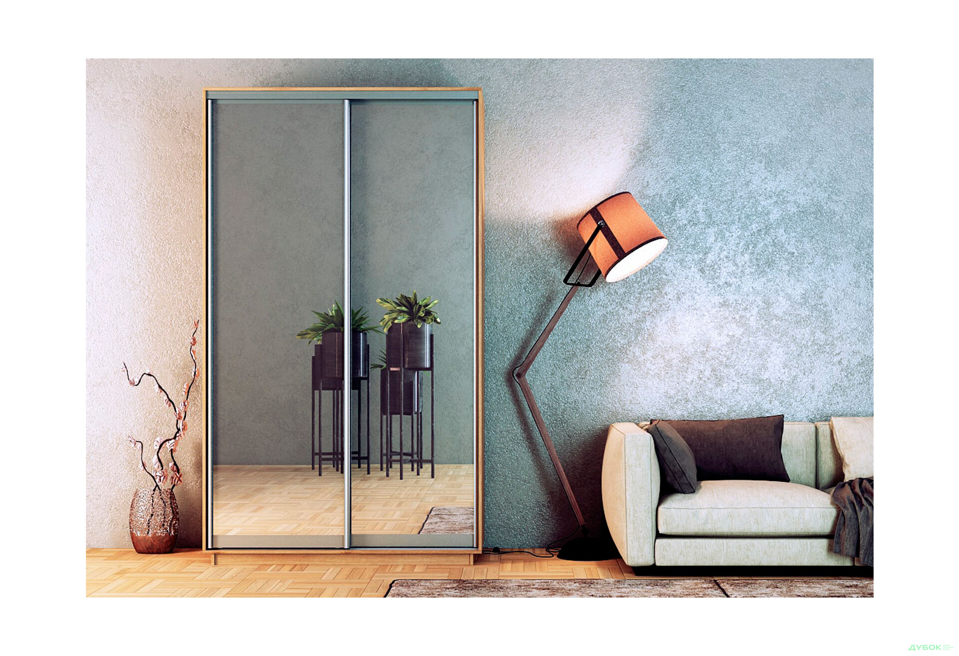 Шафа-купе Garant 2-дверна 150x240x60 см - Зображення 12 Зображення 12 - Шафа-купе Garant 2-дверна 150x240x60 см