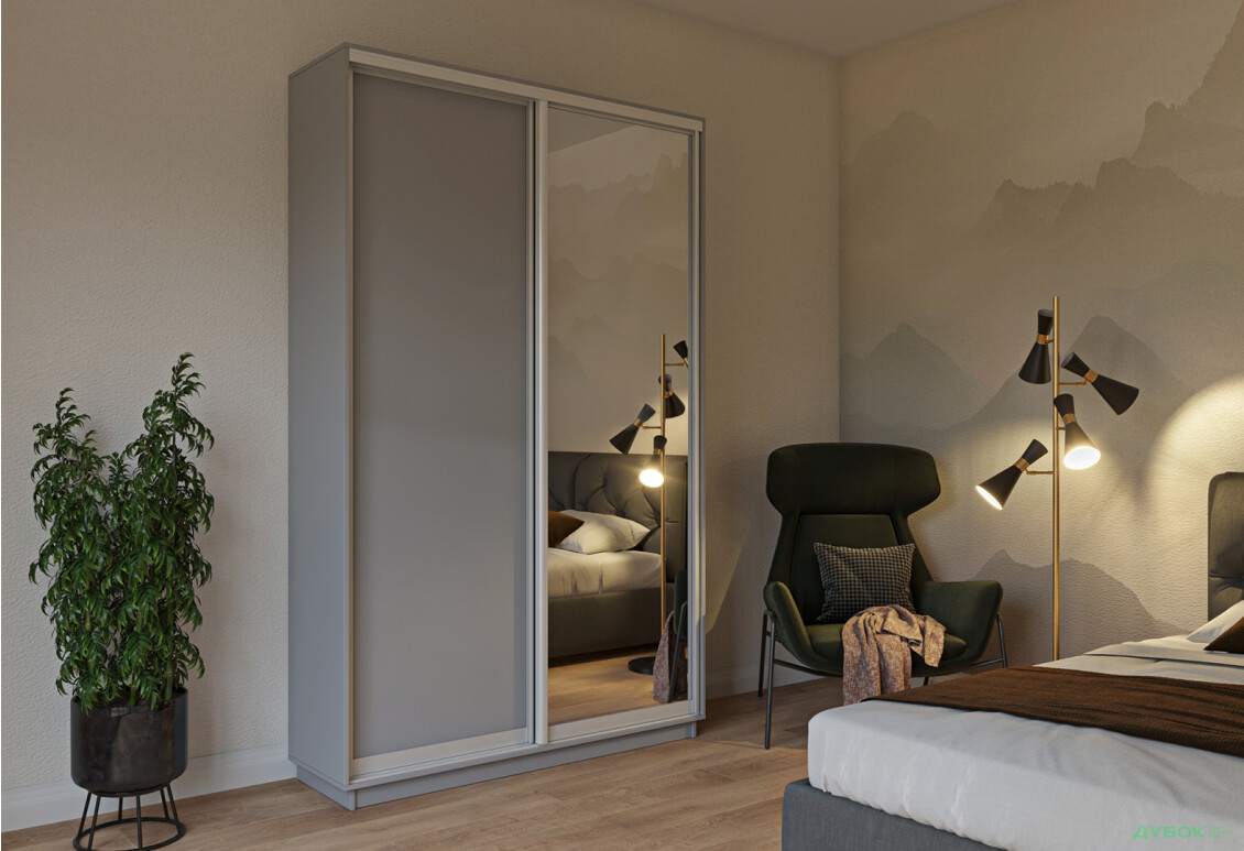 Шафа-купе Garant 2-дверна 150x240x60 см - Зображення 4 Зображення 4 - Шафа-купе Garant 2-дверна 150x240x60 см