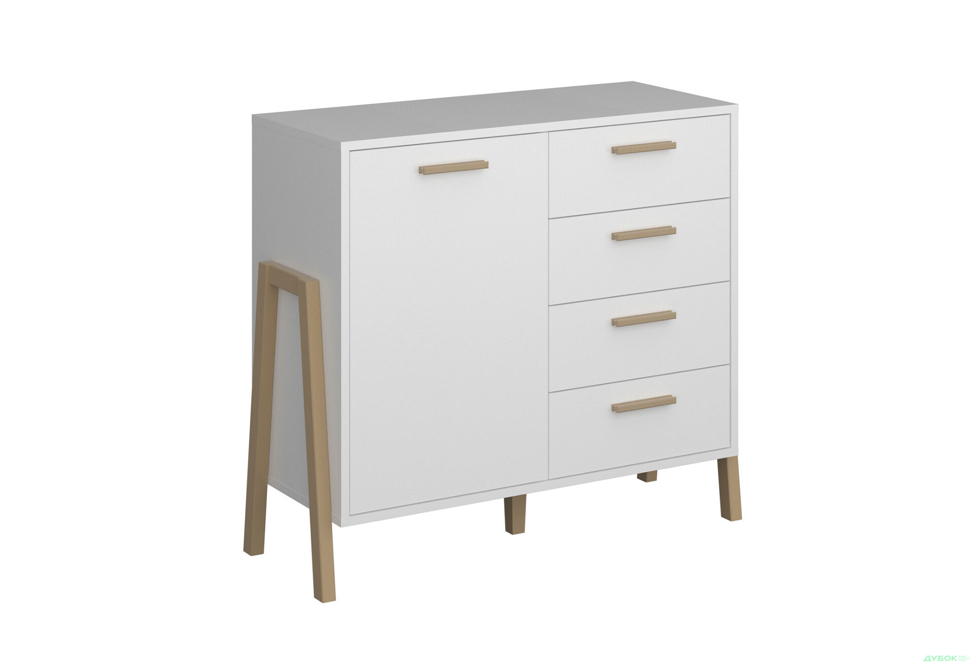 Комод VMV holding Бель 1-дверний з 4 шухлядами 102 см - Зображення 3 Зображення 3 - Комод VMV holding Бель 1-дверний з 4 шухлядами 102 см