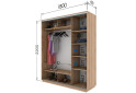 Шафа-купе Garant 2-дверна 180x220x60 см - Зображення 6 Зображення 6 - Шафа-купе Garant 2-дверна 180x220x60 см