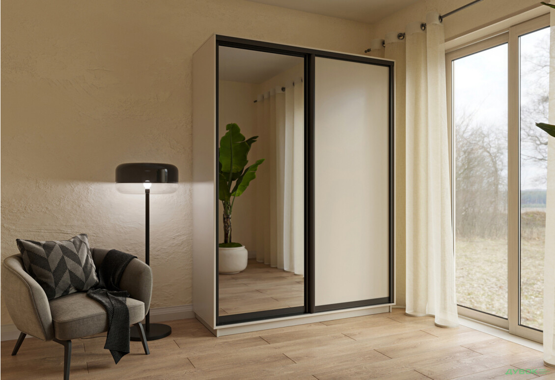 Шафа-купе Garant 2-дверна 180x220x60 см - Зображення 2 Зображення 2 - Шафа-купе Garant 2-дверна 180x220x60 см