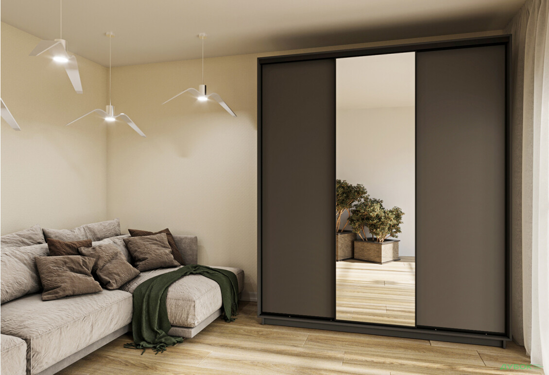 Шафа-купе Garant 3-дверна 210x240x60 см - Зображення 2 Зображення 2 - Шафа-купе Garant 3-дверна 210x240x60 см