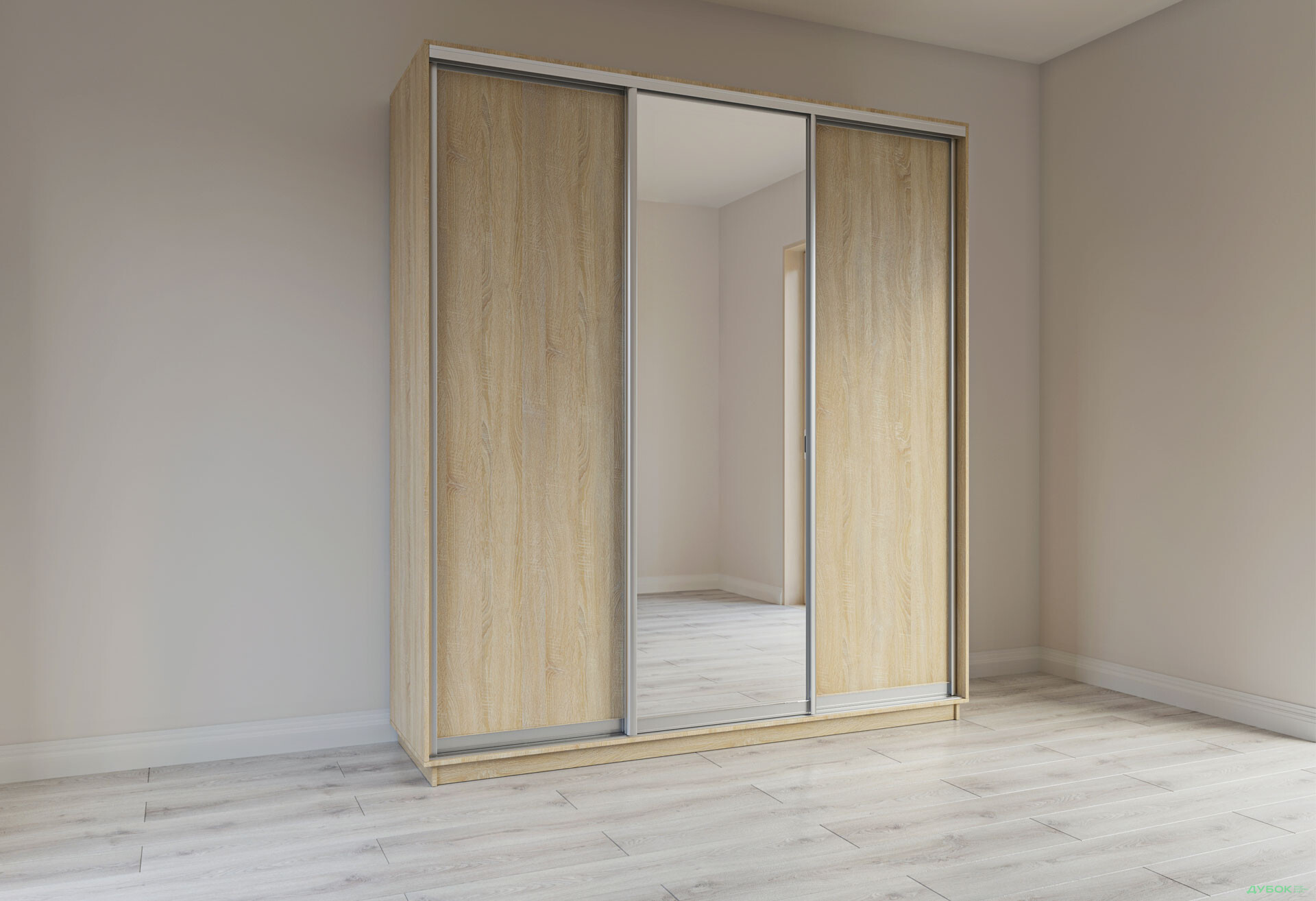 Шафа-купе Garant 3-дверна 220x240x60 см - Зображення 13 Зображення 13 - Шафа-купе Garant 3-дверна 220x240x60 см