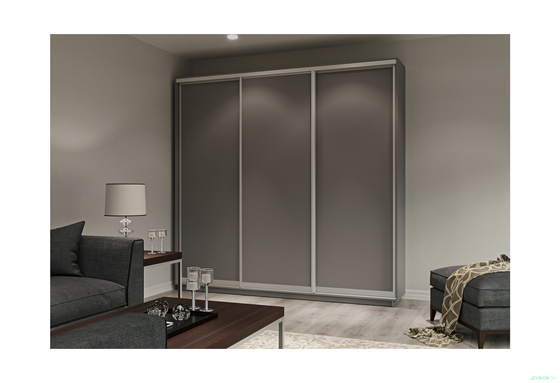 Зображення 7 - Шафа-купе Garant 3-дверна 250x220x45 см