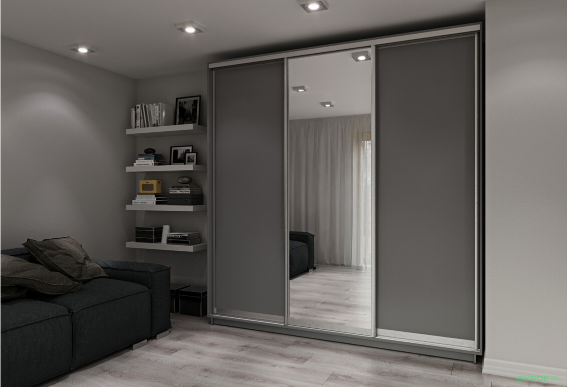 Шафа-купе Garant 3-дверна 230x220x45 см - Зображення 5 Зображення 5 - Шафа-купе Garant 3-дверна 230x220x45 см