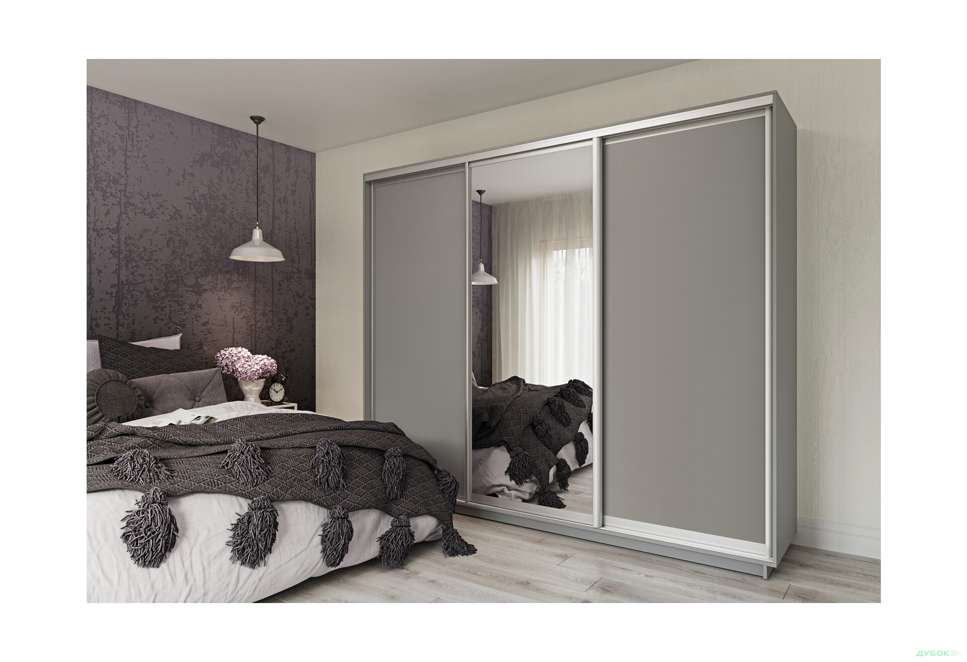 Шафа-купе Garant 3-дверна 260x220x60 см - Зображення 6 Зображення 6 - Шафа-купе Garant 3-дверна 260x220x60 см