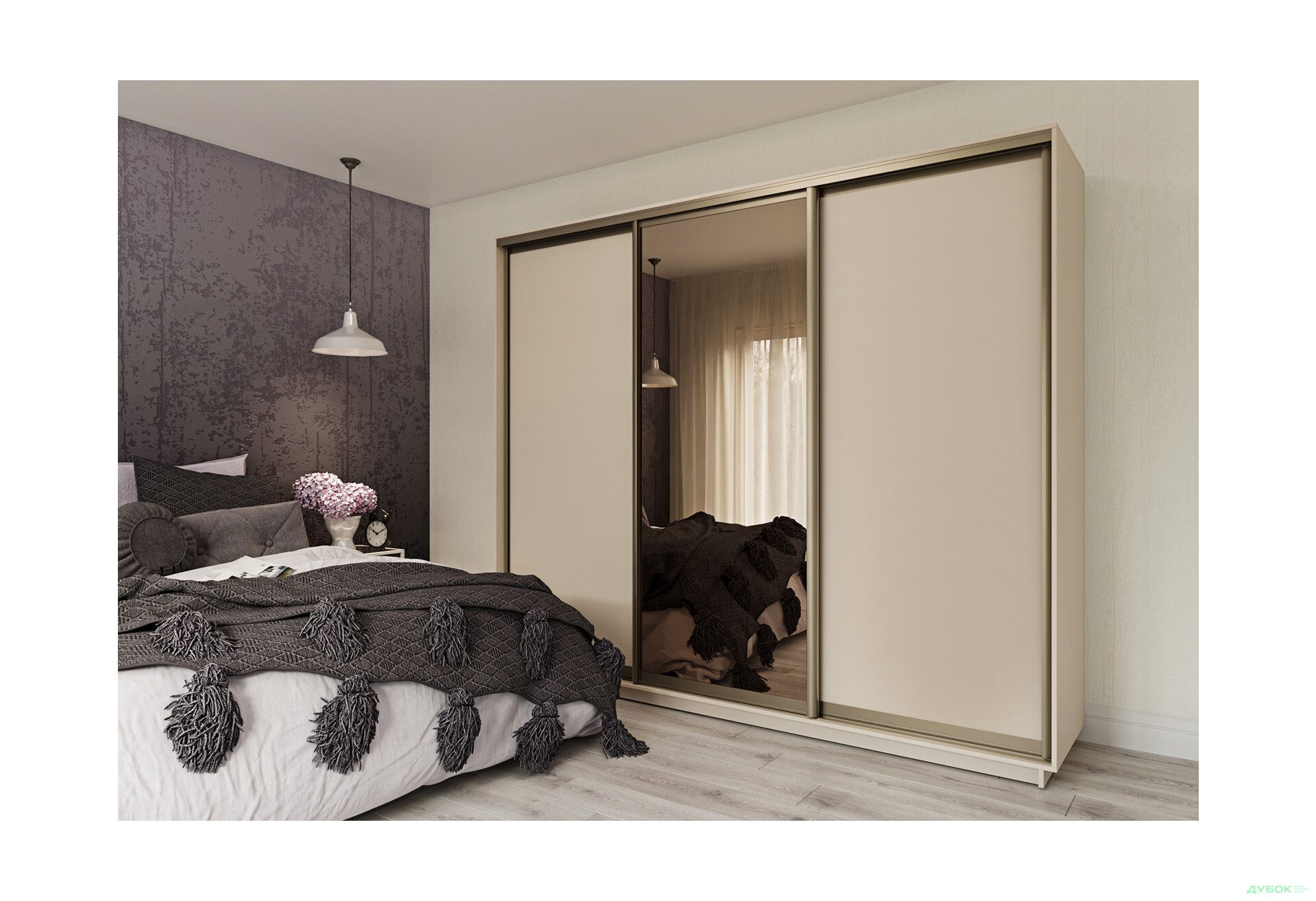 Шафа-купе Garant 3-дверна 260x240x60 см - Зображення 2 Зображення 2 - Шафа-купе Garant 3-дверна 260x240x60 см