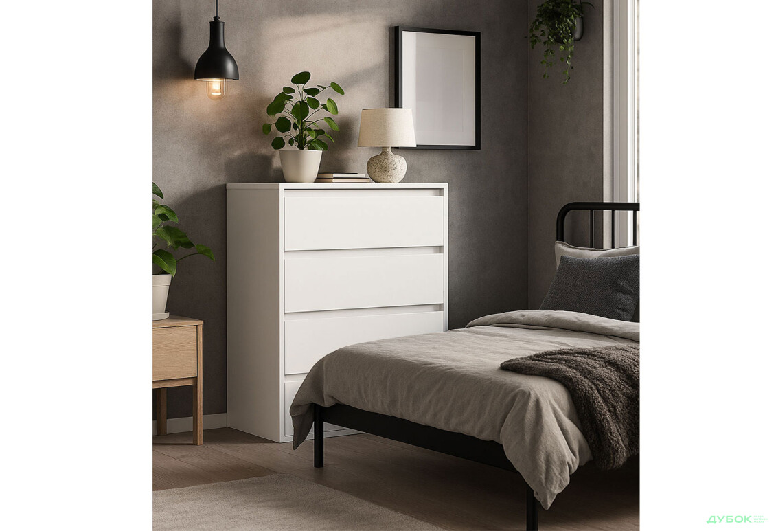 Изображение 3 - Комод Garant Идея К с 4 ящиками 80 см, нимфея альба / нимфея альба