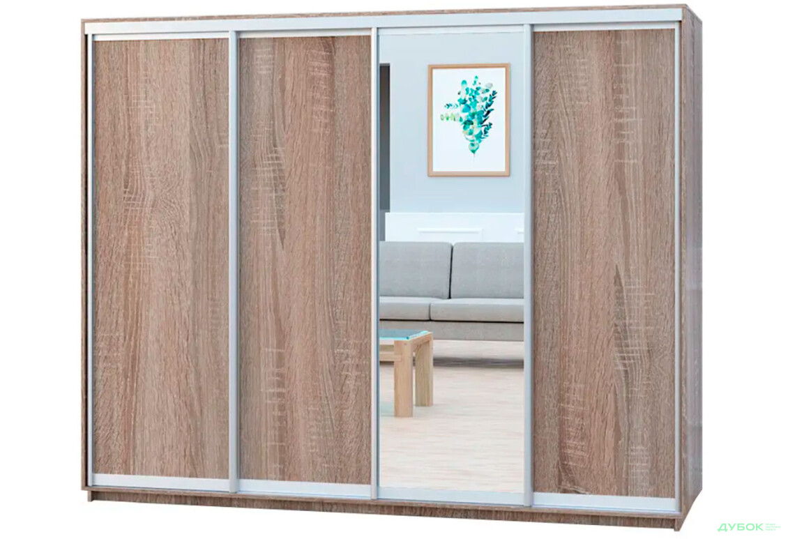 Шафа-купе Garant 4-дверна 300x220x45 см - Зображення 10 Зображення 10 - Шафа-купе Garant 4-дверна 300x220x45 см