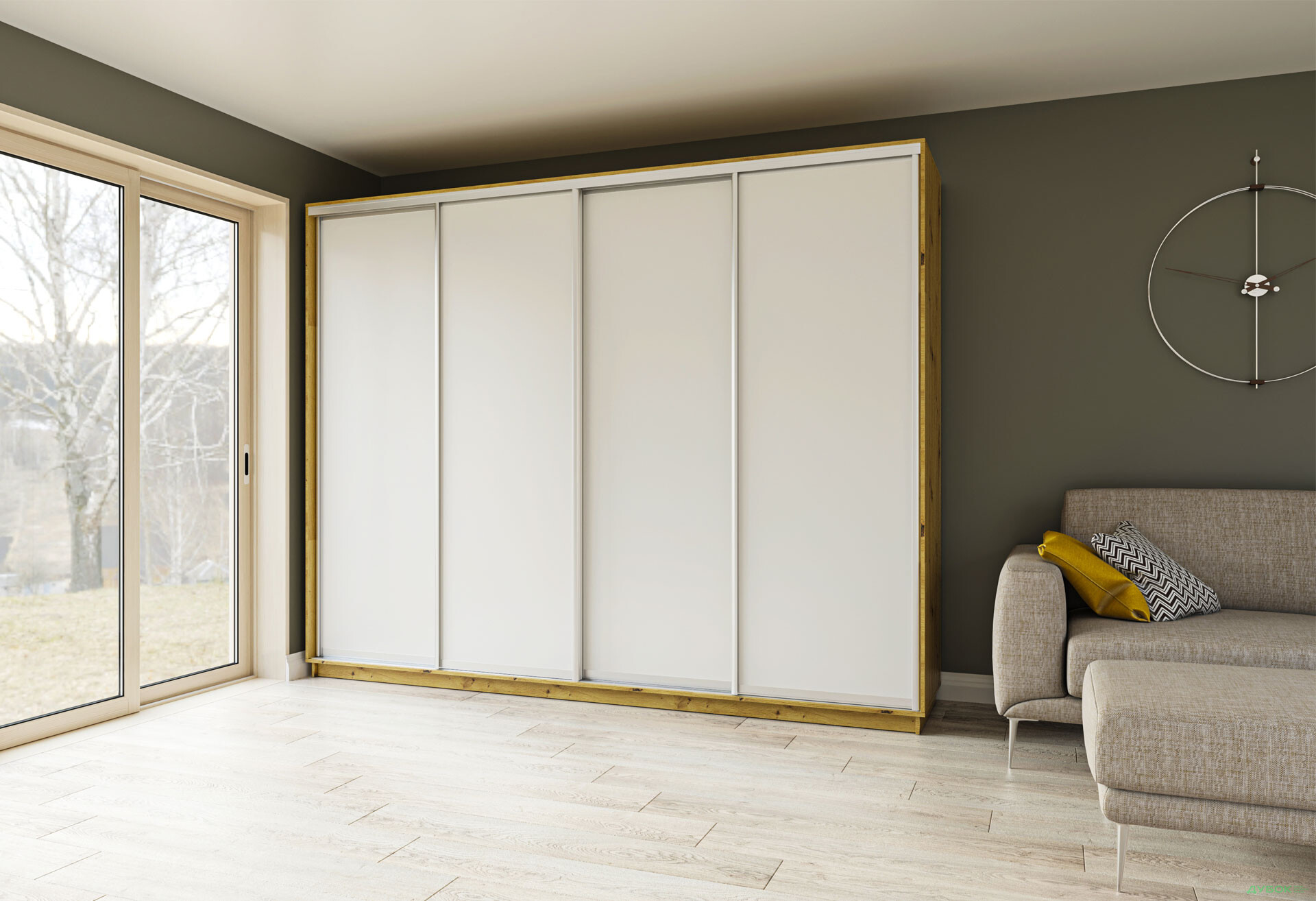 Шафа-купе Garant 4-дверна 290x240x45 см - Зображення 12 Зображення 12 - Шафа-купе Garant 4-дверна 290x240x45 см