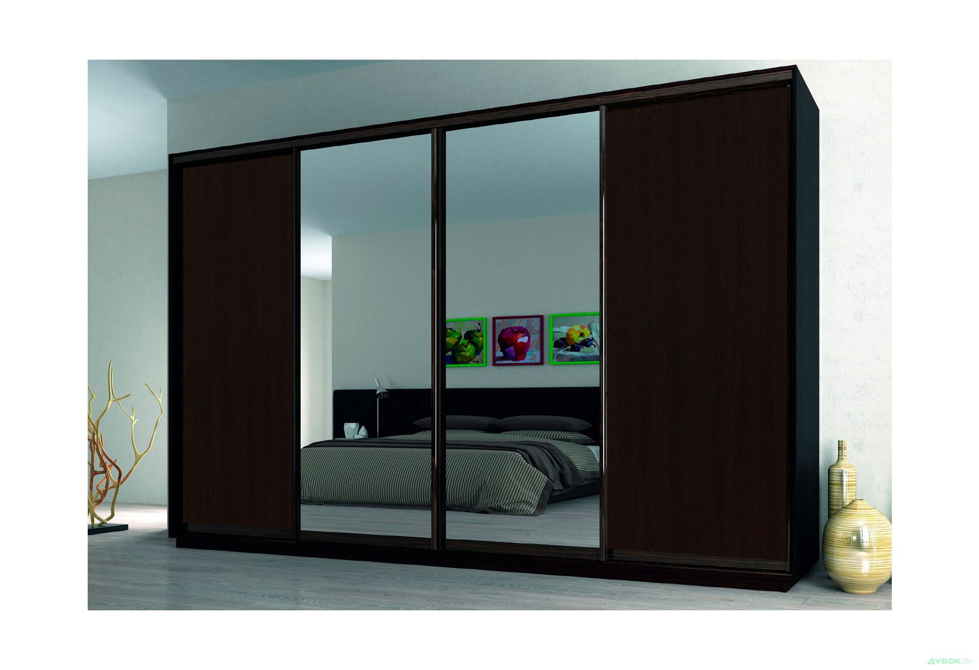 Шафа-купе Garant 4-дверна 330x240x60 см - Зображення 9 Зображення 9 - Шафа-купе Garant 4-дверна 330x240x60 см