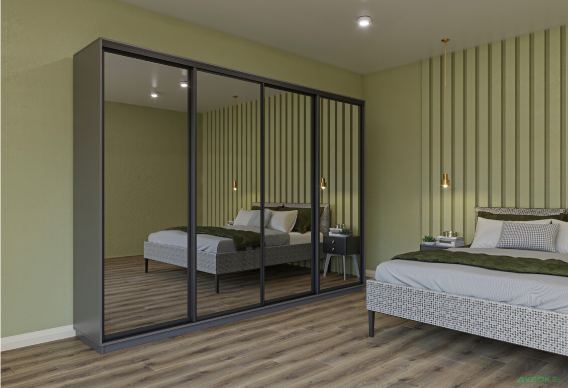 Шафа-купе Garant 4-дверна 330x240x60 см - Зображення 5 Зображення 5 - Шафа-купе Garant 4-дверна 330x240x60 см