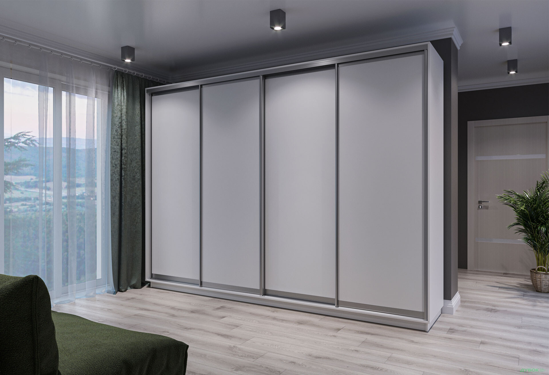 Шафа-купе Garant 4-дверна 330x240x45 см - Зображення 12 Зображення 12 - Шафа-купе Garant 4-дверна 330x240x45 см