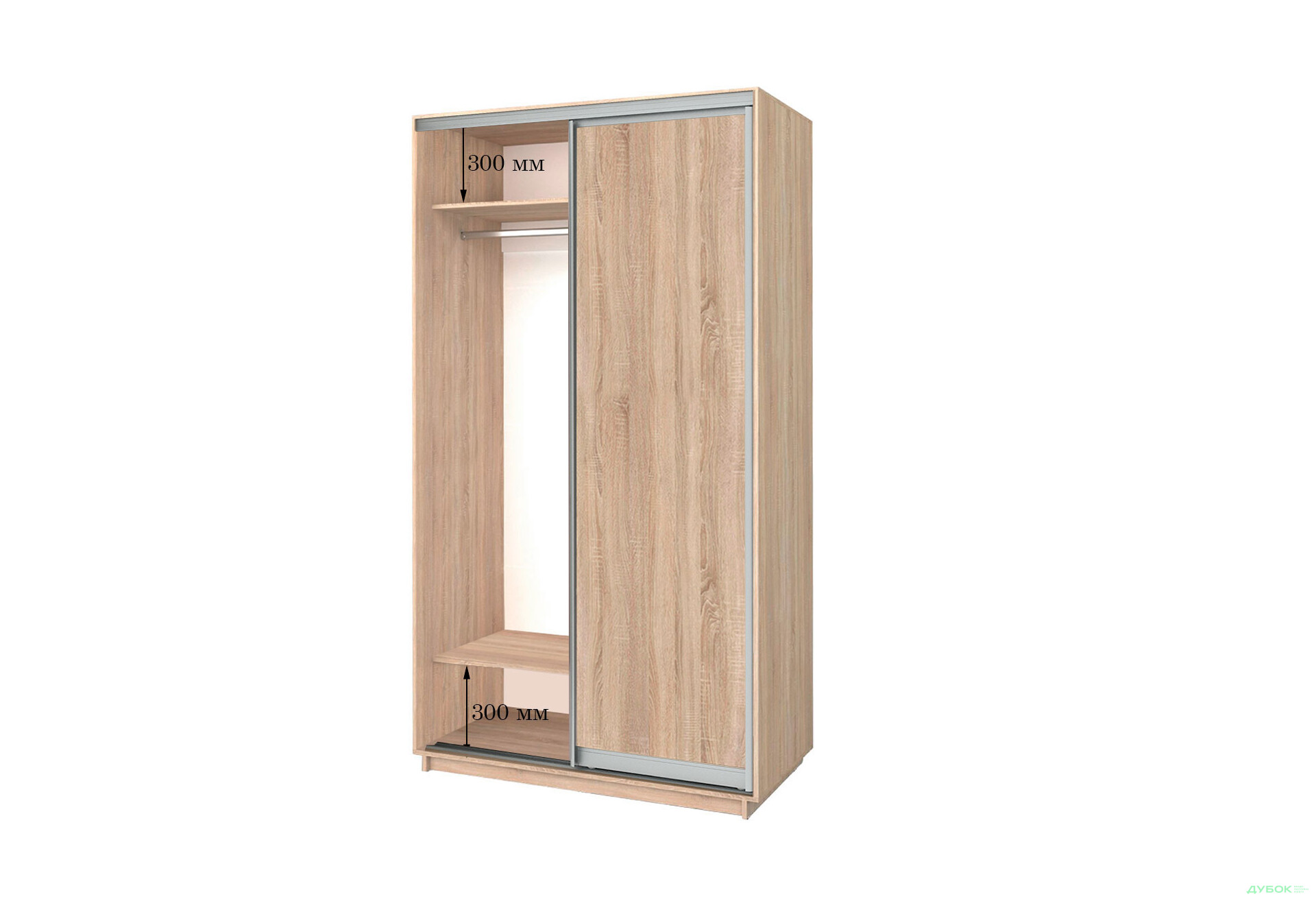 1000х600х2200 Шафа-купе Приставна Garant - Зображення 1 Зображення 1 - 1000х600х2200 Шафа-купе Приставна Garant