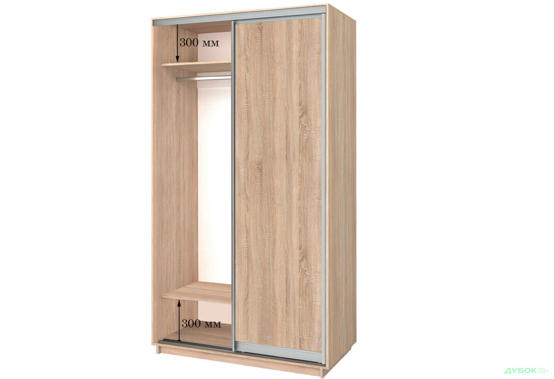 1000х600х2200 Шафа-купе Приставна Garant - Зображення 1 Зображення 1 - 1000х600х2200 Шафа-купе Приставна Garant