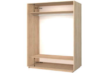 Зображення 1300х600х2400 (до шафи-купе глиб. 600)