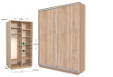 Шафа-купе Garant Практик №1 2-дверна 100 см - Зображення 1 Зображення 1 - Шафа-купе Garant Практик №1 2-дверна 100 см