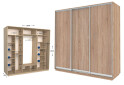 Шафа-купе Garant Практик №135 3-дверна 260 см - Зображення 1 Зображення 1 - Шафа-купе Garant Практик №135 3-дверна 260 см